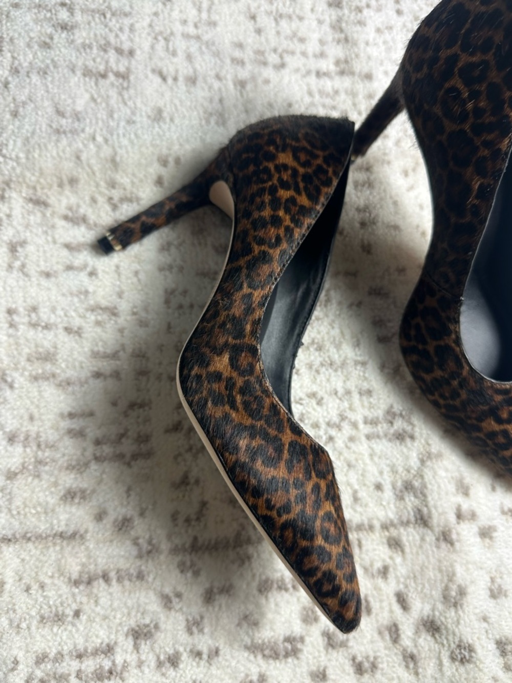Leopard Print Pointed-Toe High Heels - Picture 6 of 16